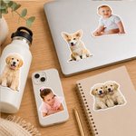 Etiquettes photo autocollantes imperméables personnalisées Décoration cadeau Fête d'anniversaire Favors pour la famille Amis