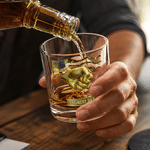 Personalized Fist Bump Bond 10 oz Rock Whiskey Glass with Nicname Name and Title Father's Day Birthday Gift for Dad