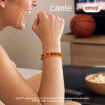 Personalised Funny emoji Soccer Basketball American Football Baseball Silicone Sport Bracelet with Text Sports Gift for Boys | Callie × emoji ™