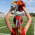 Personalized Multicolor Glitter Long Tail Hair Bow with Text Hair Accessories Game Day Gift for Cheerleaders