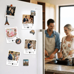 Personalized Music Player Photo Song Cover Fridge Magnet with Song Title and Artist Name Home Decor Birthday Wedding Gift for Couple Family Friends