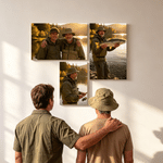 Personalized Photos Wrapped Canvas Prints Wall Displays Set of 3 Home Decor Ship from USA Housewarming Birthday Gift for Family Friend