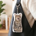 Personalised Funny Photo Design Keychain Bag Charm Daily Use Birthday Anniversary Gift for Family Friend  Pet Owner