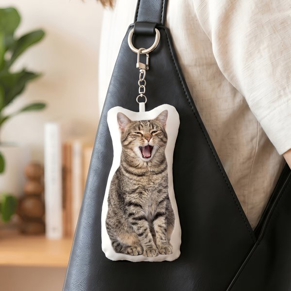 Personalised Funny Photo Design Keychain Bag Charm Daily Use Birthday Anniversary Gift for Family Friend  Pet Owner