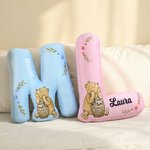 Personalized Cute Classic Winnie the Pooh Letter Pillow with Name Baby Room Decoration Birthday Gift for Kids Boys Girls