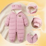 Personalised Cute Bear Name Design Baby Jumpsuit with Name  Winter Use Casual Outing Baby Shower Birthday Gift for Newborn 0-24 Month Baby