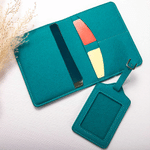 Personalised Mother of Pearl Effect Birth Flower Initial PU Leather Passport Holder Luggage Tag Set with Name Birthday Gift for Travel Enthusiast