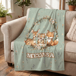 Personalisierte niedliche Tier Wolke hautfreundlich weiche Decke mit Namen Home Decor Geburtstagsgeschenk für Kinder