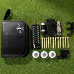 Personlig Best Dad By Par Figure Silhouette Golf Tool Oppbevaringspose med foto og tittel farsdag bursdagsgave til familiefar golfelskere