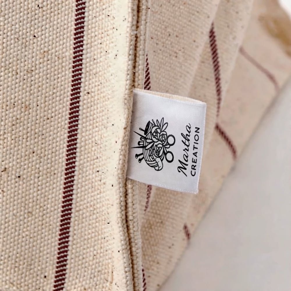 Personalised 100% Cotton Sewing Labels Tags with Name and Text for Clothing Handmade Item Set of 50 Gift for Knitting DIY Craft Lovers 3