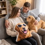 Personalized Cute Photo Soft Hand Warmer Throw Pillow Home Decor Daily Use Birthday Housewarming Gift for Pet Lovers Friends Family Couples