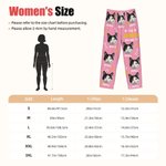 Personalized Paw Bone Print Soft Pajama Pants with 1-5 Photos Name and Title Daily Wear Birthday Gift for Pet Lovers Friends