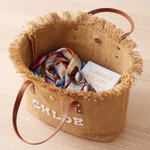Personalised Pearl Name Tassel Trim Woven Canvas Tote Bag Daily Use Beach Vacation Birthday Gift for Women