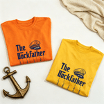 Personlig The Dockfather Captain Multicolor Adult T-shirt Sweatshirt Hoodie med namn och titel Fars dag Födelsedagspresent till pappa farfar