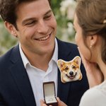 Personalized Photo Plush Pin Badge Birthday Anniversary Wedding Gift for Pet Lover Bride Groom