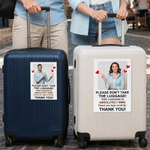 Personalised Don't Take The Luggage Photo Design Waterproof  Luggage Stickers with Text Daily Use Travel Birthday Gift for Traveller Family Friend