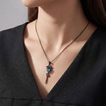 Personalised Heart Birthstone Graduation Cap Necklace with Name Graduation Ceremony Party Gift for Graduates
