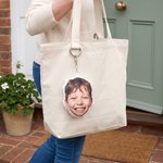 Personalised Funny Photo Design Keychain Bag Charm Daily Use Birthday Anniversary Gift for Family Friend  Pet Owner