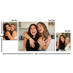 Personalized Photos Set of 3 Warm Minimalist Wrapped Canvas Prints Wall Displays Ship from USA Housewarming Anniversary Wedding Gift for Couple Family