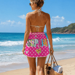 Personalized Colorful Graffiti Name Quick Dry Beach Towel Wrap Skirt Outdoor Activities Summer Travel Birthday Gift for Women Besties Friends