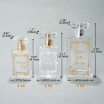 Personalized Floral Refillable Keepsake Perfume Bottle with Engraved Text  Anniversary Wedding Gift for Woman Bride Bridesmaid