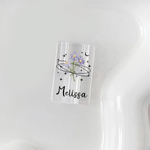 Personalized Birth Flower Set of 2 Acrylic Cable Protector with Name for iPhone Type-C Daily Use Birthday Gift for Besties Family Friends