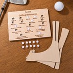 Personalised Golfing Golf Milestone Stand Ornament with Text and Mini Golf Balls Home Display Birthday Christmas Retirement Gift for Golfers