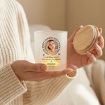 Personalised Butterfly Photo Text Name Year Candle Jar with LED Candle and Wood Lid Memorial Sympathy Gift for Family Friends