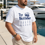Personlig The Dockfather Captain Multicolor Adult T-shirt Sweatshirt Hoodie med namn och titel Fars dag Födelsedagspresent till pappa farfar