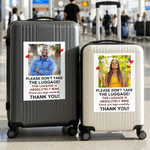 Personalised Don't Take The Luggage Photo Design Waterproof  Luggage Stickers with Text Daily Use Travel Birthday Gift for Traveller Family Friend