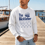 Personlig The Dockfather Captain Multicolor Adult T-shirt Sweatshirt Hoodie med namn och titel Fars dag Födelsedagspresent till pappa farfar