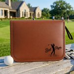 Personlig Best Dad By Par Figure Silhouette Golf Tool Oppbevaringspose med foto og tittel farsdag bursdagsgave til familiefar golfelskere