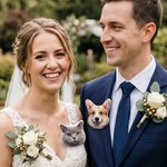 Personalized Photo Plush Pin Badge Birthday Anniversary Wedding Gift for Pet Lover Bride Groom