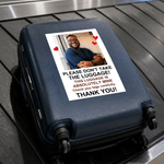 Personalised Don't Take The Luggage Photo Design Waterproof  Luggage Stickers with Text Daily Use Travel Birthday Gift for Traveller Family Friend