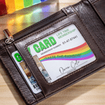 Personalized Rainbow Membership Photo Gay Identity Card with Name and Gift Bag Funny Rainbow Community Gift for LGBT