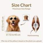 Personalized Cute Photo Soft Hand Warmer Throw Pillow Home Decor Daily Use Birthday Housewarming Gift for Pet Lovers Friends Family Couples