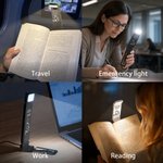 Personalized Classic Winnie the Pooh LED Rechargeable Light Clip with Name Reading Accessories Birthday Gift for Book Lovers Students