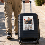 Personalised Don't Take The Luggage Photo Design Waterproof  Luggage Stickers with Text Daily Use Travel Birthday Gift for Traveller Family Friend