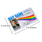 Personalized Rainbow Membership Photo Gay Identity Card with Name and Gift Bag Funny Rainbow Community Gift for LGBT