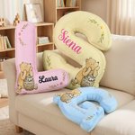 Personalized Cute Classic Winnie the Pooh Letter Pillow with Name Baby Room Decoration Birthday Gift for Kids Boys Girls