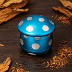Personalized Mushroom Metal Herb Grinder with Name Mesh Sieve and Mini Scraper Daily Use Birthday Gift for Men Women