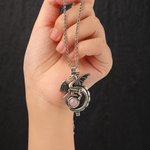 Personalized Western Fantasy Dragon Natural Birthstone Necklace Daily Jewelry Birthday Anniversary Gift for Women Men