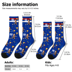 Personalized Photo Funny Soccer Pattern Breathable Mid-Calf Socks with Name and Number  Daily Wear World Cup Birthday Gift for Man Kid Football Lover