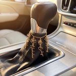 Personalised Birthstone Birth Flower Name Steering Wheel Charm Car Decor Birthday Gift for New Drivers Car Owners