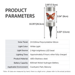Gepersonaliseerde Multicolor Vlinder Kruis Foto Solar Tuinlamp met Naam Tuindecoratie Sympathie geschenk voor familie verlies van vader moeder