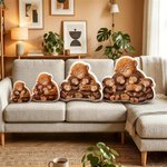Personalised Mommy Monkey Hugging 1-6 Baby Monkeys Soft Cushion with Names Home Decor Birthday Gift for Mom Grandma