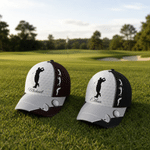 Personalized Golf Swing Silhouette Multicolor Baseball Cap with Name Father's Day Game Day Birthday Gift for Golf Lovers