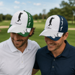 Personalized Golf Swing Silhouette Multicolor Baseball Cap with Name Father's Day Game Day Birthday Gift for Golf Lovers