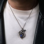 Personalized Western Fantasy Dragon Natural Birthstone Necklace Daily Jewelry Birthday Anniversary Gift for Women Men