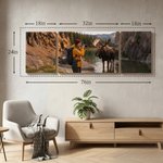 Photos Minimalistes Personnalisées Set of 3 Wrapped Canvas Print Gallery Wall Display Home Decor Ship from USA Wedding Anniversary Gift for Family Friend